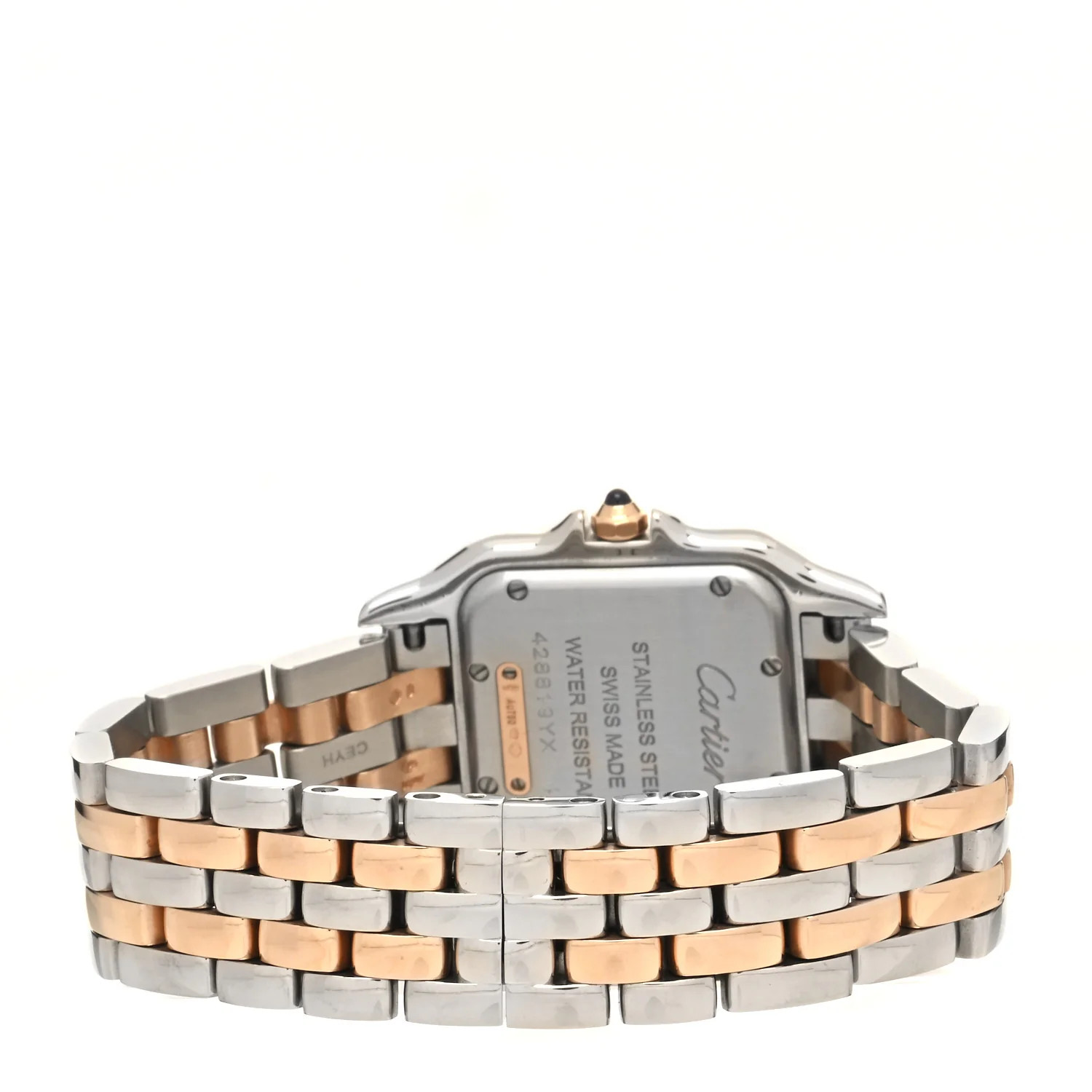 Stainless Steel 18K Pink Gold Diamond 27mm Panthere Quartz Watch | FASHIONPHILE (US)