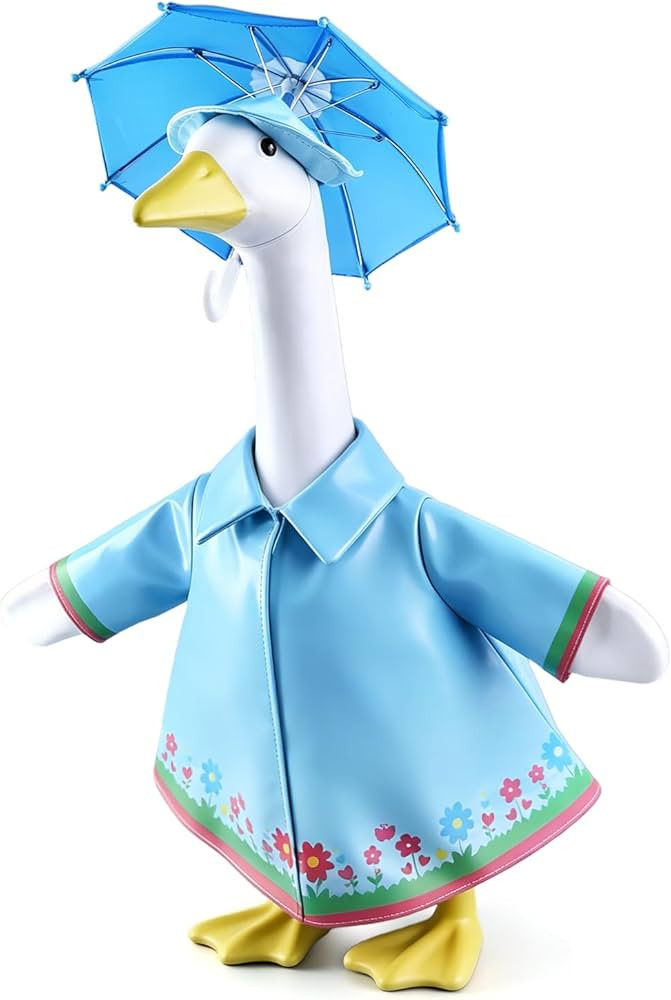 Raincoat Porch Goose Outfits, Summer Lawn Goose Raincoat Costume, Spring Outfit Yard Goose Rain C... | Amazon (US)