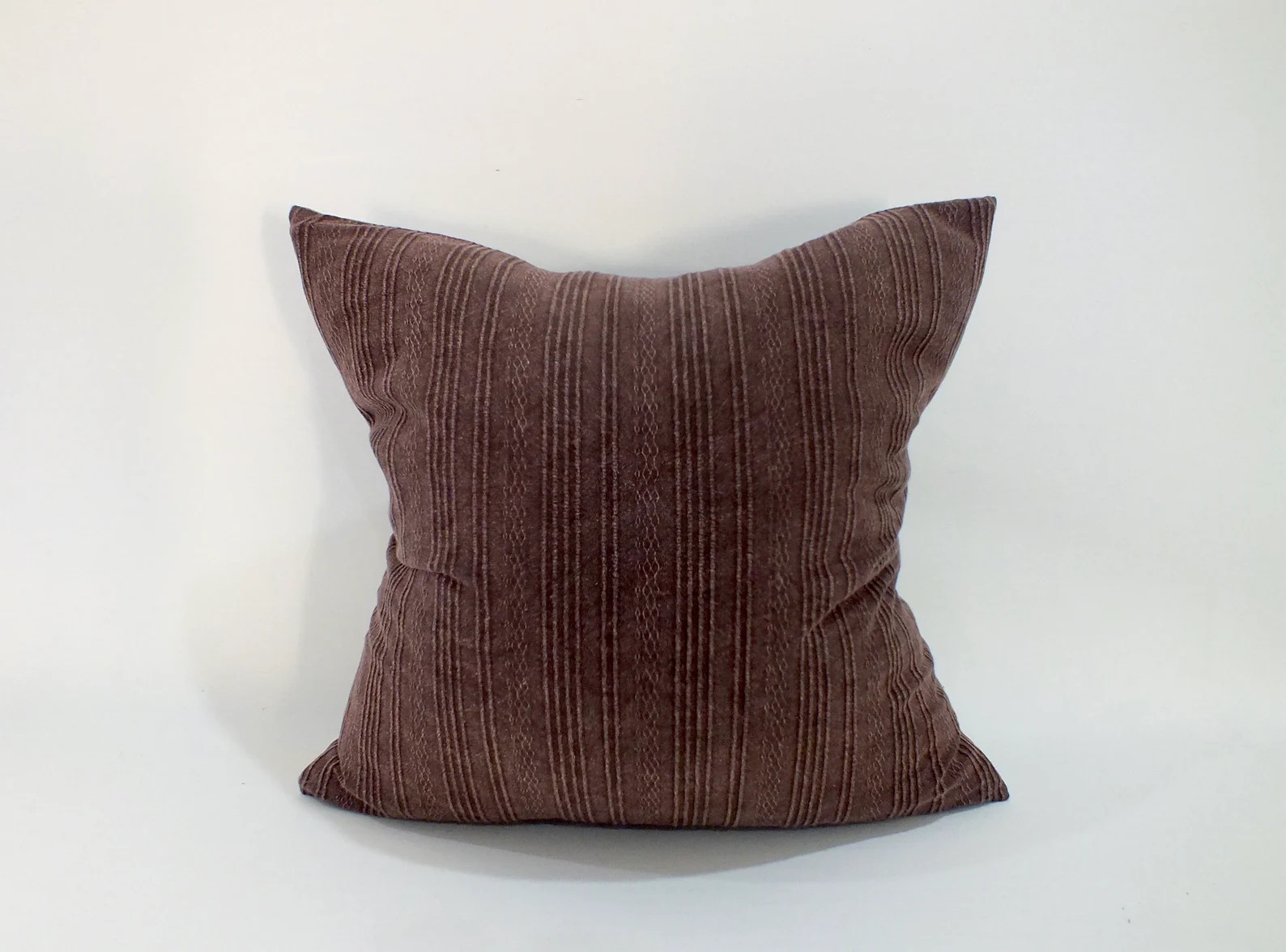 Brown Striped Sofa Pillow Case Throw Decorative Ethnic - Etsy | Etsy (US)