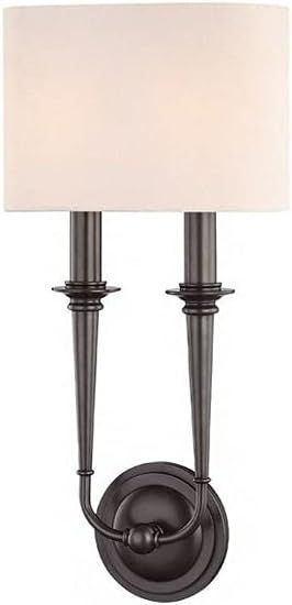 Hudson Valley Lighting 1232-OB Lourdes 2-Light Wall Sconce - 9.5 Inches Wide by 19 Inches High, O... | Amazon (US)