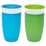 Munchkin Miracle 360 Sippy Cup, Green/Blue, 2 Count | Amazon (US)