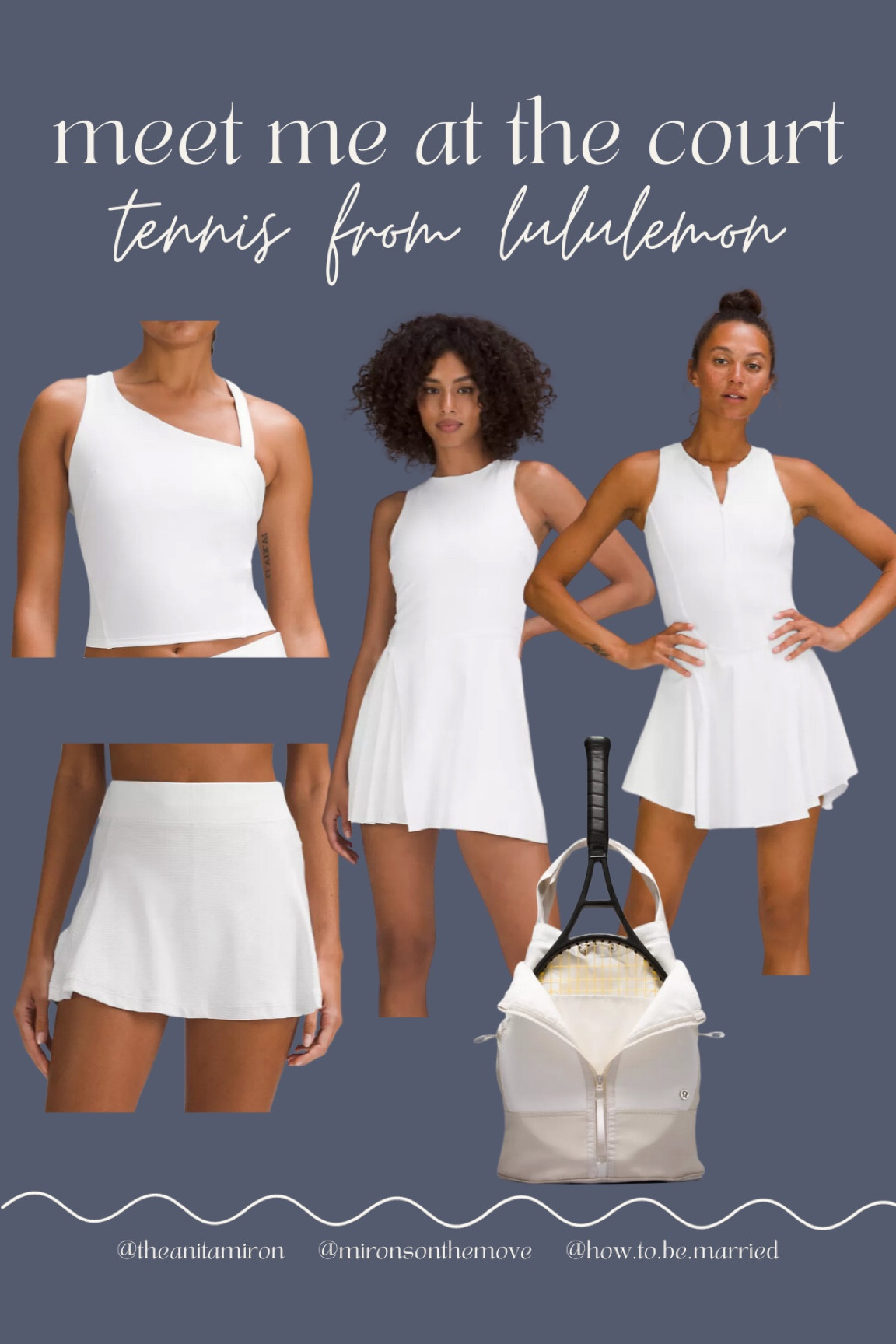 Tennis skirts and tops from Lululemon

#LTKfitness