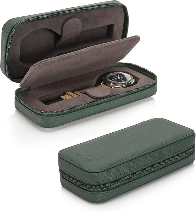 Travel Watch Case - Watch Leather Travel Case - Watch Case for Men - Modern | Amazon (US)