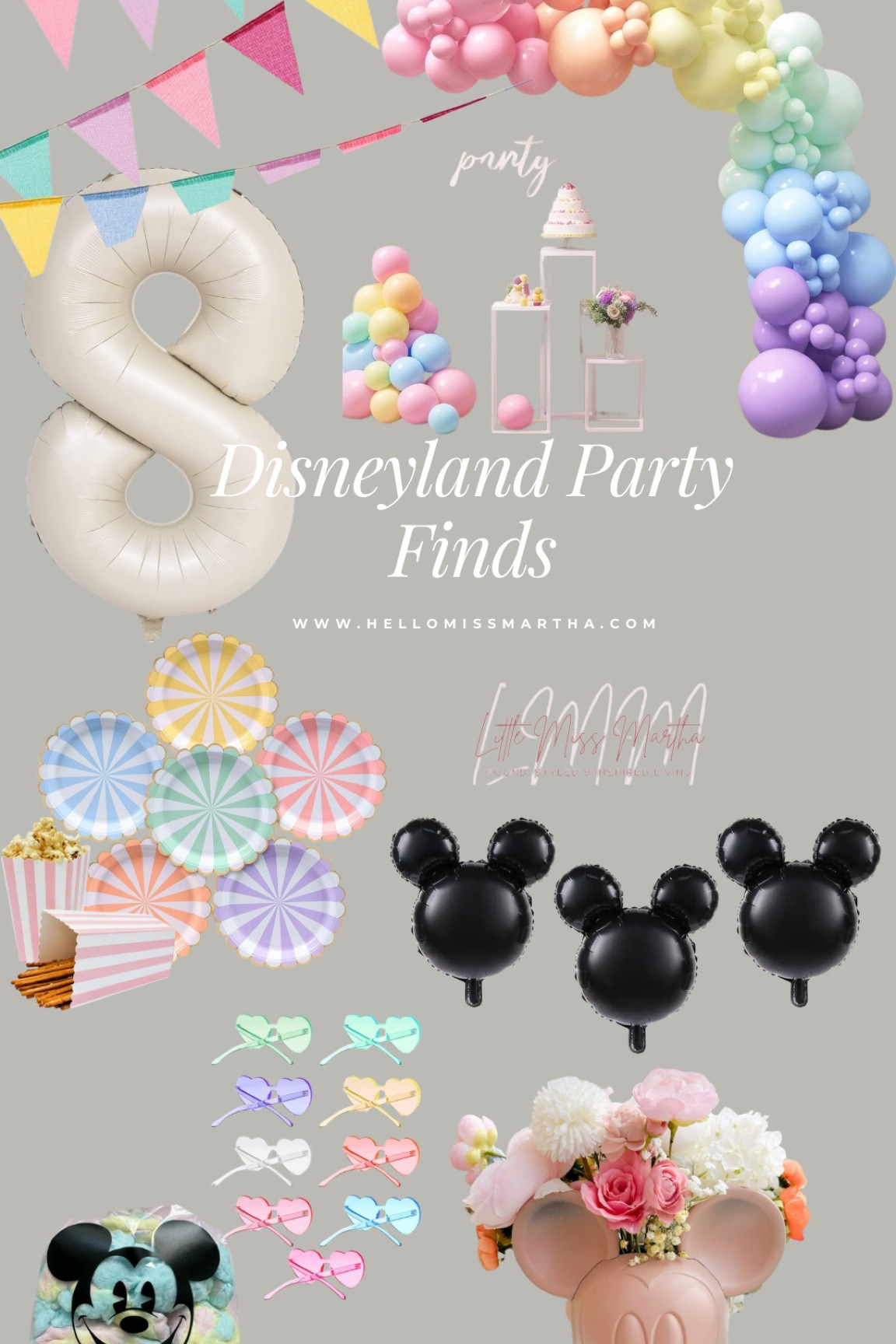 Disneyland party is coming soon and here’s some fun finds for the theme! 
#disneyland #parties #partyinspiration #moodboard #kidsparties

#LTKKids #LTKParties #LTKSeasonal