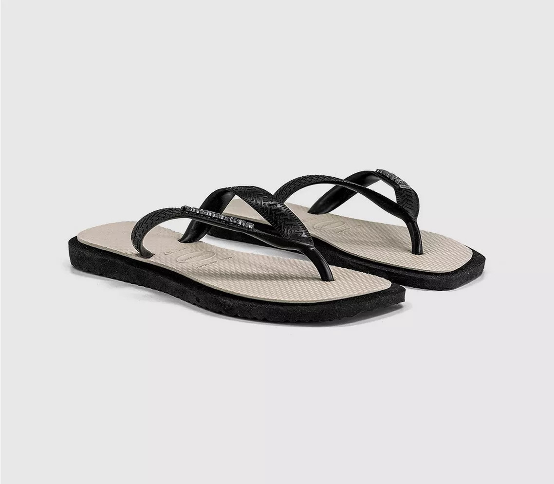 Top Square Fusion Flip Flops | Office Shoes (UK)