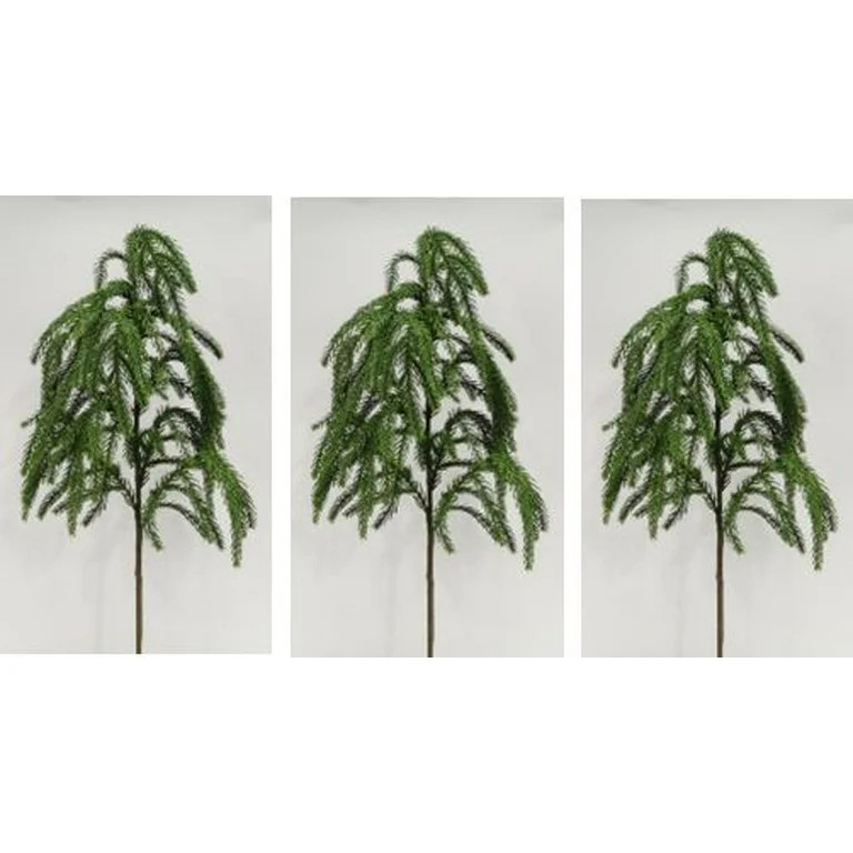 Green Pine Christmas Decoration Pick, 24 inches, 3 Piece, by My Texas House | Walmart (US)