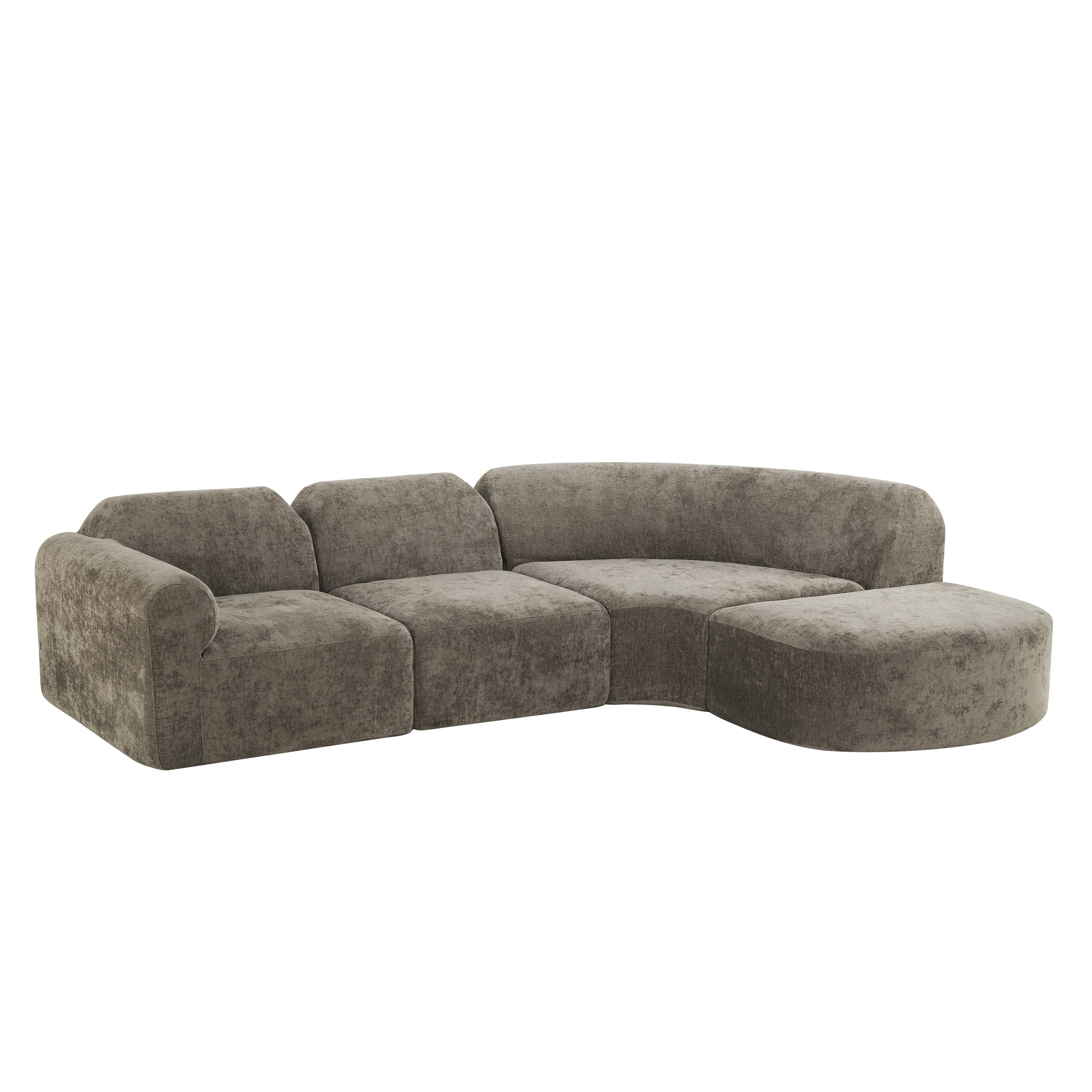 Nexo Modern Minimalist  Modular Compressed Sectional Sofa | Wayfair North America