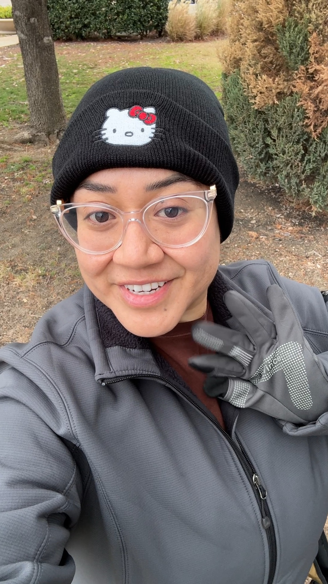 Staying warm with these Amazon finds. The secret is fleece because it is 40°F in Texas.

Hello Kitty beanie, large space to hold hair in a bun.

These winter gloves, allow to  operate with your smart devices like smart phone, tablet and ipad sensitively, when driving, cycling, riding, running, hiking and so on in cold weather outdoor. 

Soft shell jacket lined with fleece. Zipper pockets for activity proof. No dropping the phone!

#LTKTravel #LTKStyleTip #LTKActive