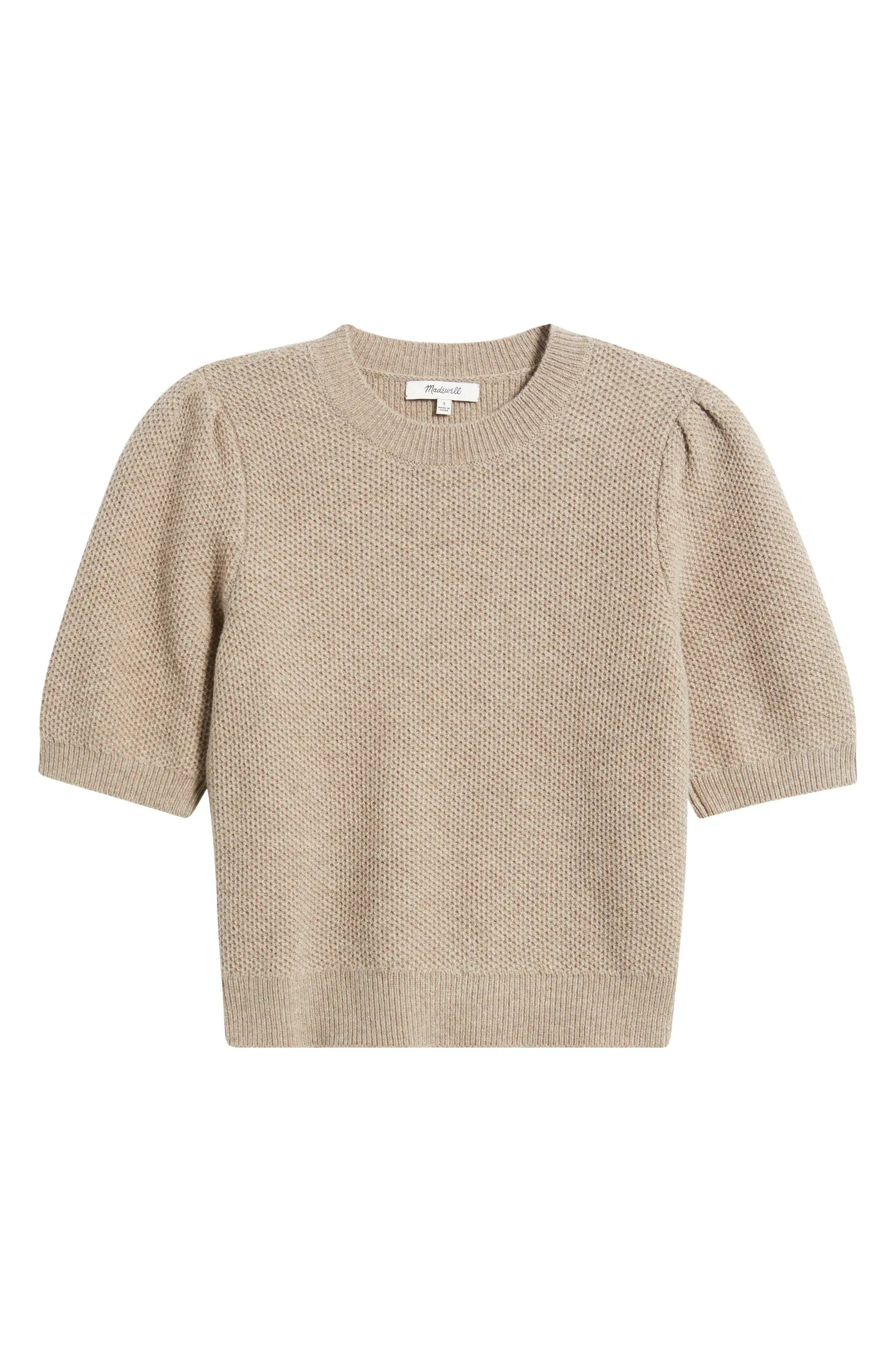 Puff-Sleeve Textured Sweater | Nordstrom