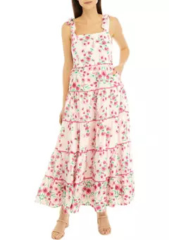 Crown & Ivy™ Petite Tiered Midi Dress | Belk