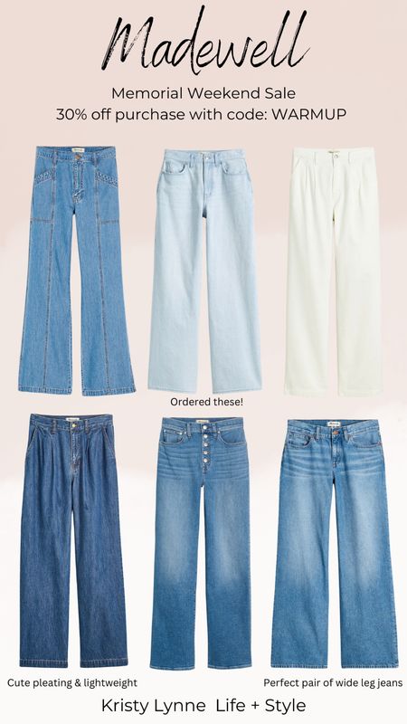Madewell Memorial Weekend Sale
Get 30% off your purchase with code: WARMUP

Perfect time to stock up on summer essentials! Livening some of the newer wide leg & trouser style denim jeans! Many of the styles are lightweight & perfect for summer or a job where you can wear nice denim! Plus it’s all totally affordable with this wknd sale! 



#LTKworkwear #LTKsalealert #LTKunder100