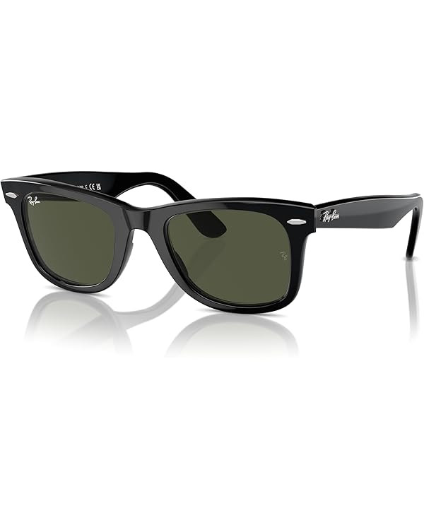 Amazon.com: Ray-Ban Original Wayfarer Sunglasses Black/Green : Clothing, Shoes & Jewelry | Amazon (US)