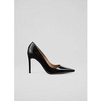 New Fern Black Patent Pointed Toe Courts, Black | L.K. Bennett (UK)