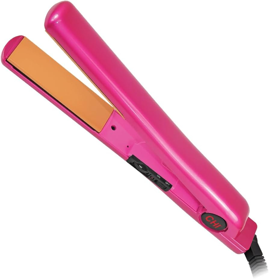 CHI Tourmaline Ceramic Hair Straightening Flat Iron | 1" Plates | Pure Pink | Professional Salon ... | Amazon (US)