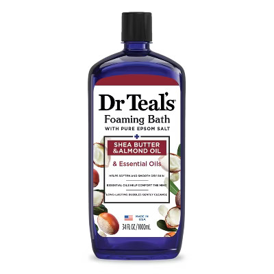 Dr Teal's Shea Butter & Almond Oil Foaming Bubble Bath - 34 fl oz | Target