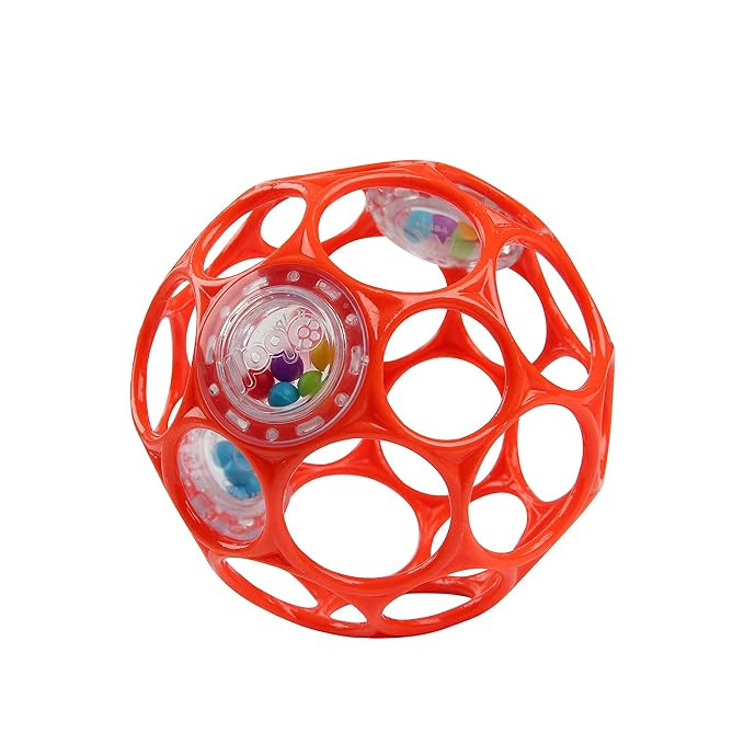 Bright Starts Oball Easy-Grasp Rattle BPA-Free Infant Toy in Red, Age Newborn and up, 4 Inches | Amazon (US)