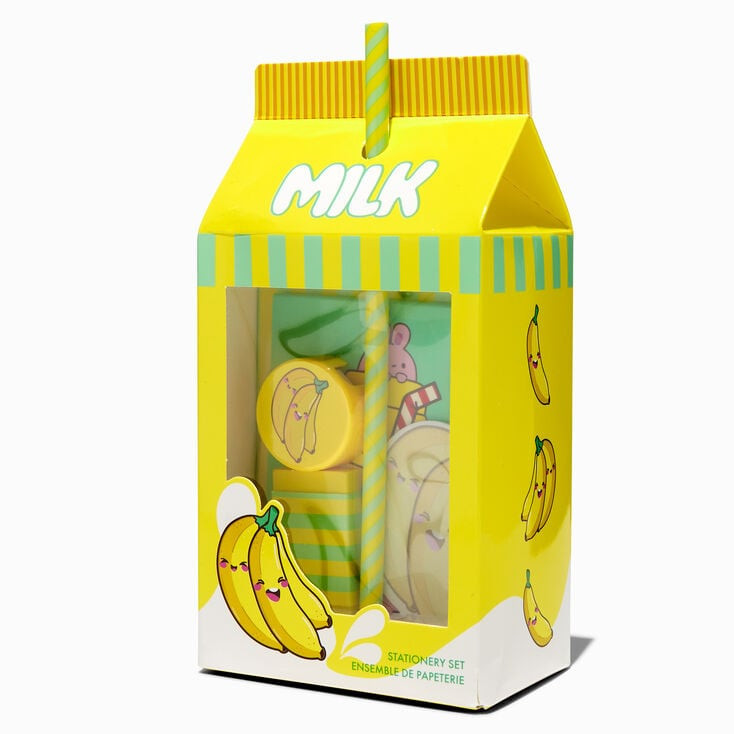 Banana Milk Stationery Set | Claire's (UK)