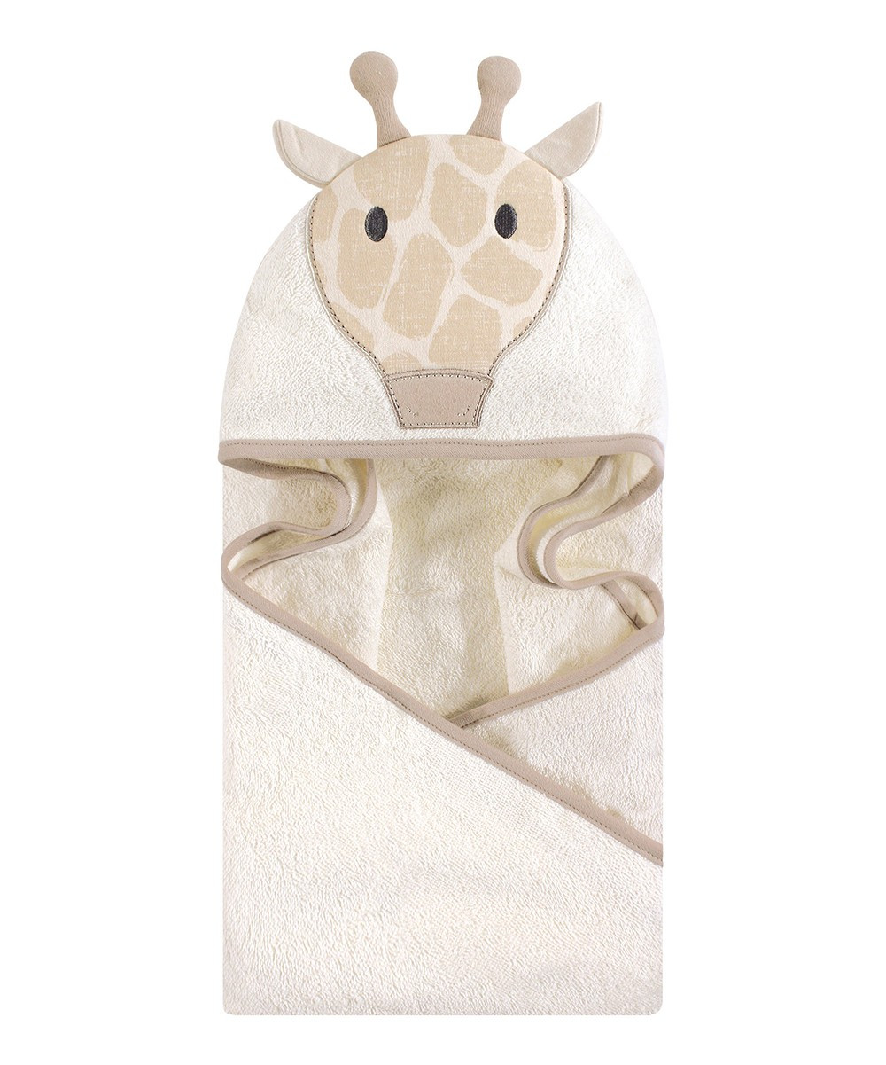 Hudson Baby Hooded Baby Towels Modern - Tan Giraffe Hooded Towel | Zulily