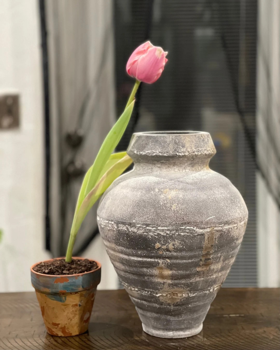 9x12 Inches  Concrete Handmade Vase Beautiful Finishing in - Etsy | Etsy (US)