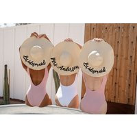 Bridesmaid Beach Sun Hat| Gift| Personalized Honeymoon Bridal Shower Bachelorette Party Favor Gifts| | Etsy (US)