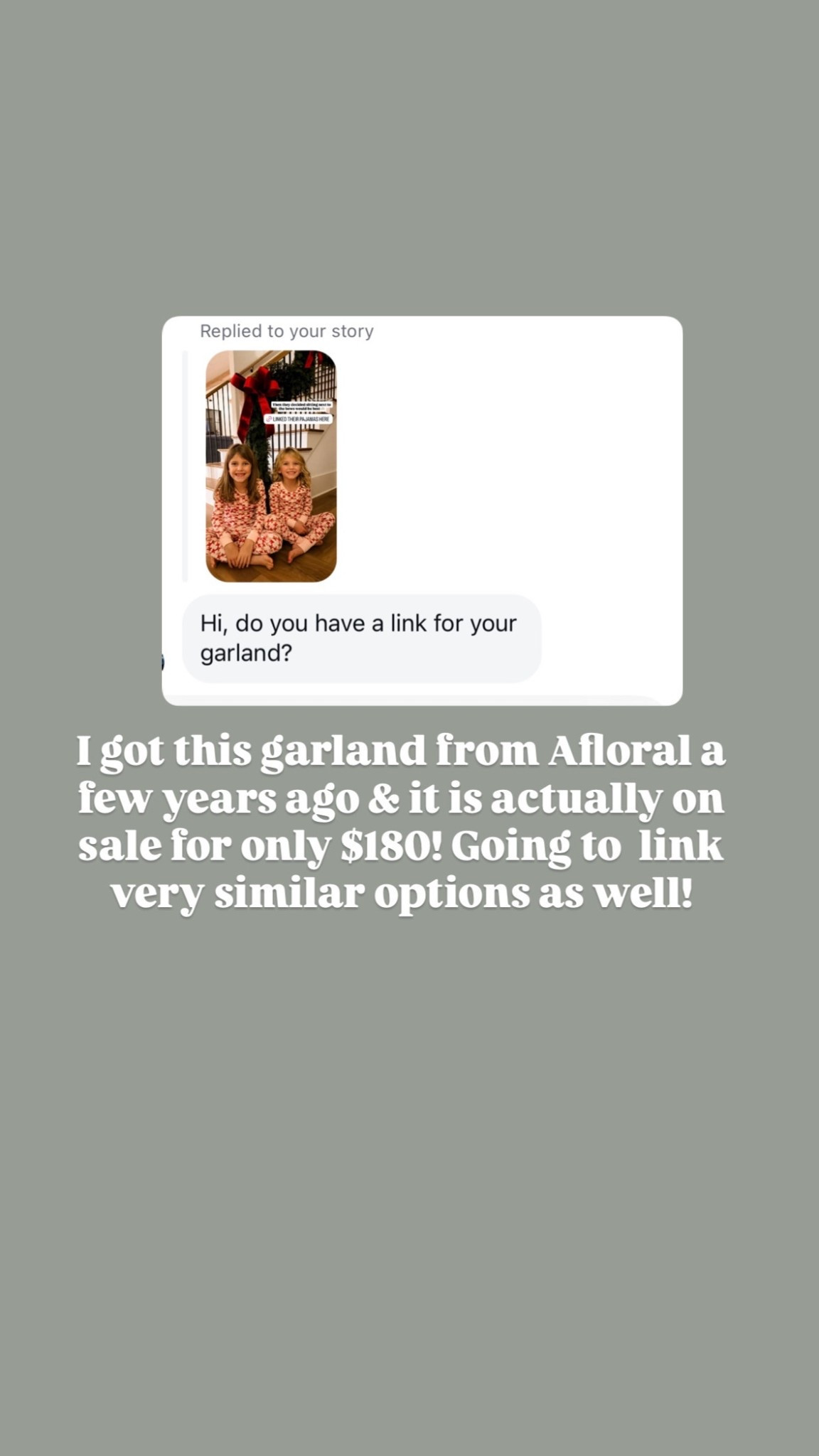 This garland is definitely pricier, but it looks so real and I’ve had it for years! Highly recommend!

Loverly Grey, garland, Christmas garland, Christmas decor, home decor, holiday decor 

#LTKHome #LTKSaleAlert #LTKHoliday