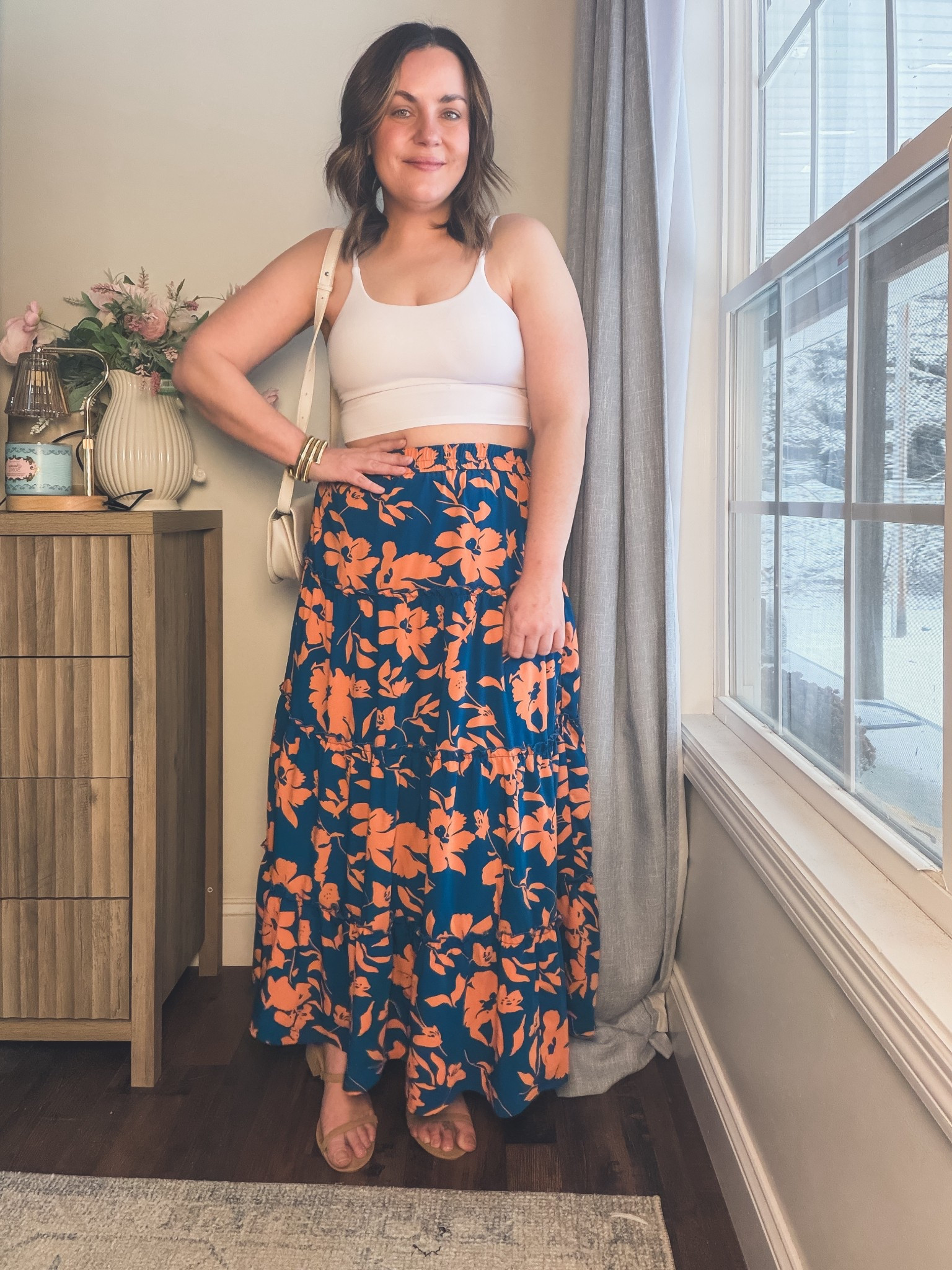 Loving this flowy floral maxi skirt from BTFBM 🌸 The elastic waist makes it super comfortable, and the tiered boho style is perfect for spring and summer outfits, vacations, or beach days. Such an easy piece to dress up with a cute top or keep casual with sandals.

#LTKStyle #LTKSummer #AmazonFashion #AmazonFinds #BohoStyle #MaxiSkirt #VacationOutfit #SpringStyle

#LTKootd #LTKgrwm #LTKFestival