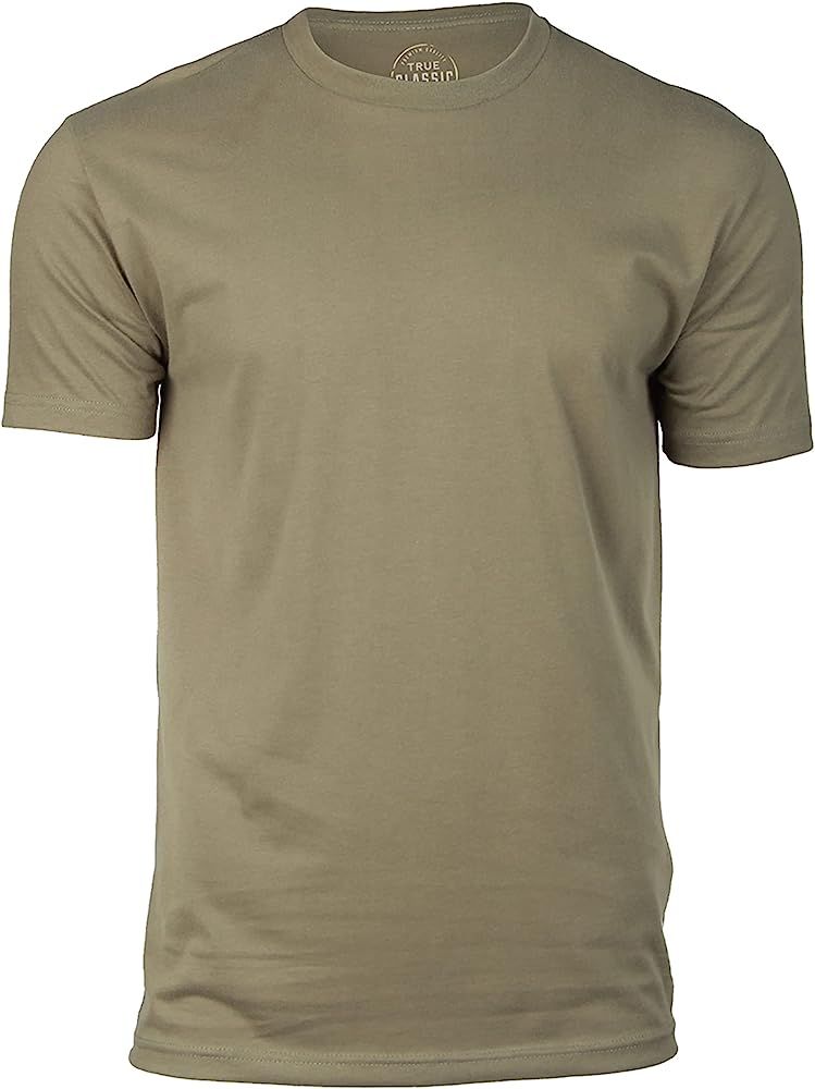 True Classic Tees Premium Men's T-Shirts - Classic Crew T-Shirt, Premium Fitted Men's Shirts, Siz... | Amazon (US)