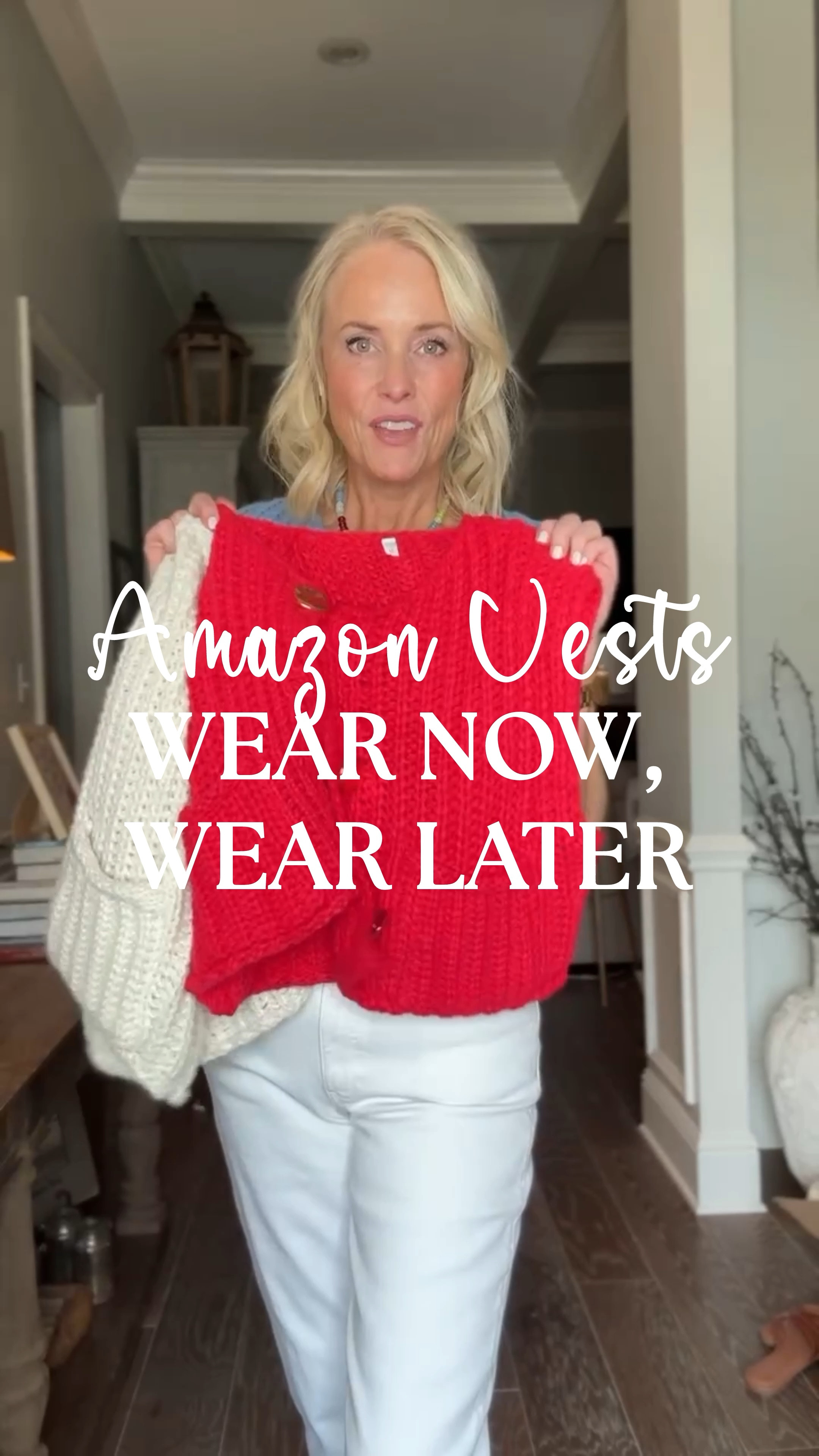 These Amazon chunky knit vests are a must-have for your closet! ✨ 

On lightning deal today—20% off! Perfect for layering now during the cooler days or styling later as we transition into fall. Grab them while they’re still in stock! 



#LTKFallSale #LTKFindsUnder50 #LTKVideo