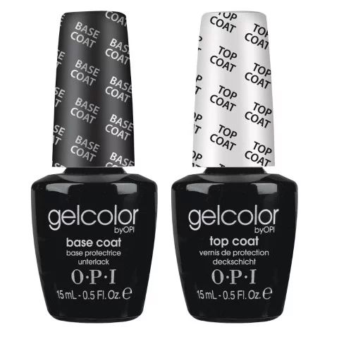 ($36 Value) OPI Gelcolor Gel Nail Polish, Base Coat + Top Coat Set, 0.5 Fl Oz Each | Walmart (US)