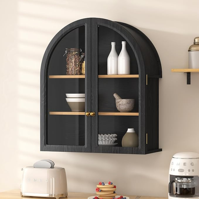 Arched Bathroom Wall Cabinet Over Toilet 20.1" Wide Medicine Cabinet with Adjustable Shelves Wall... | Amazon (US)