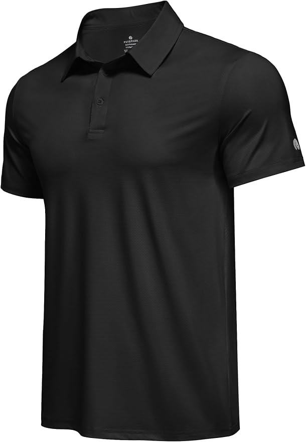 PINSPARK Mens Polo Shirt Performance Moisture Wicking Polo Shirts UPF 50 Golf Shirts for Men Quic... | Amazon (US)