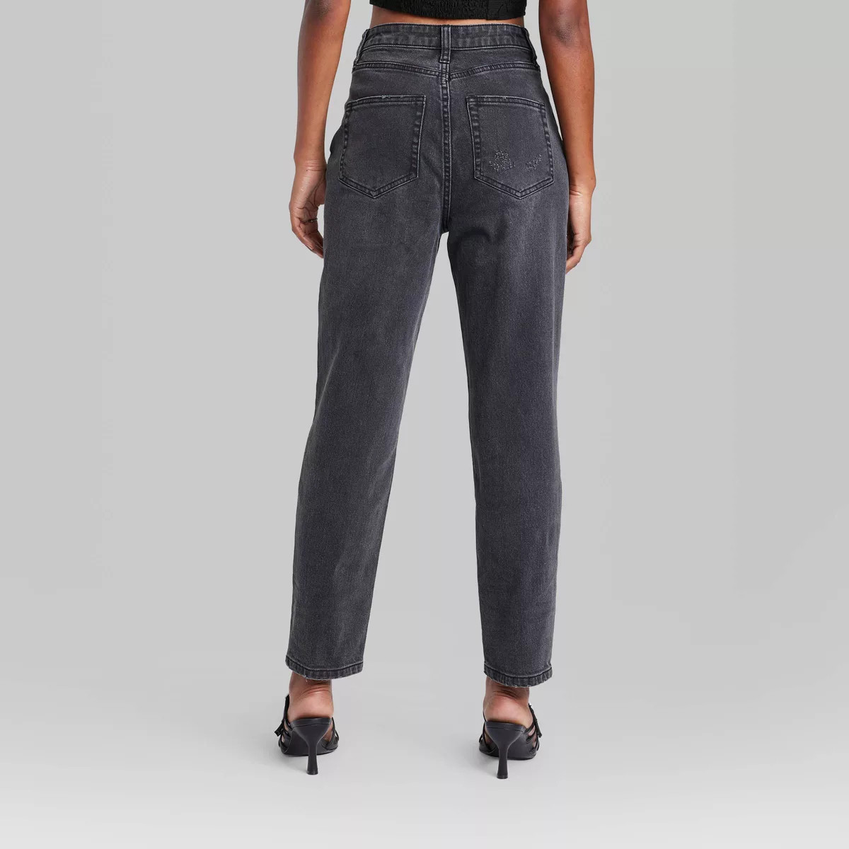 Women's Super-High Rise Curvy Tapered Jeans - Wild Fable™ Black Wash | Target