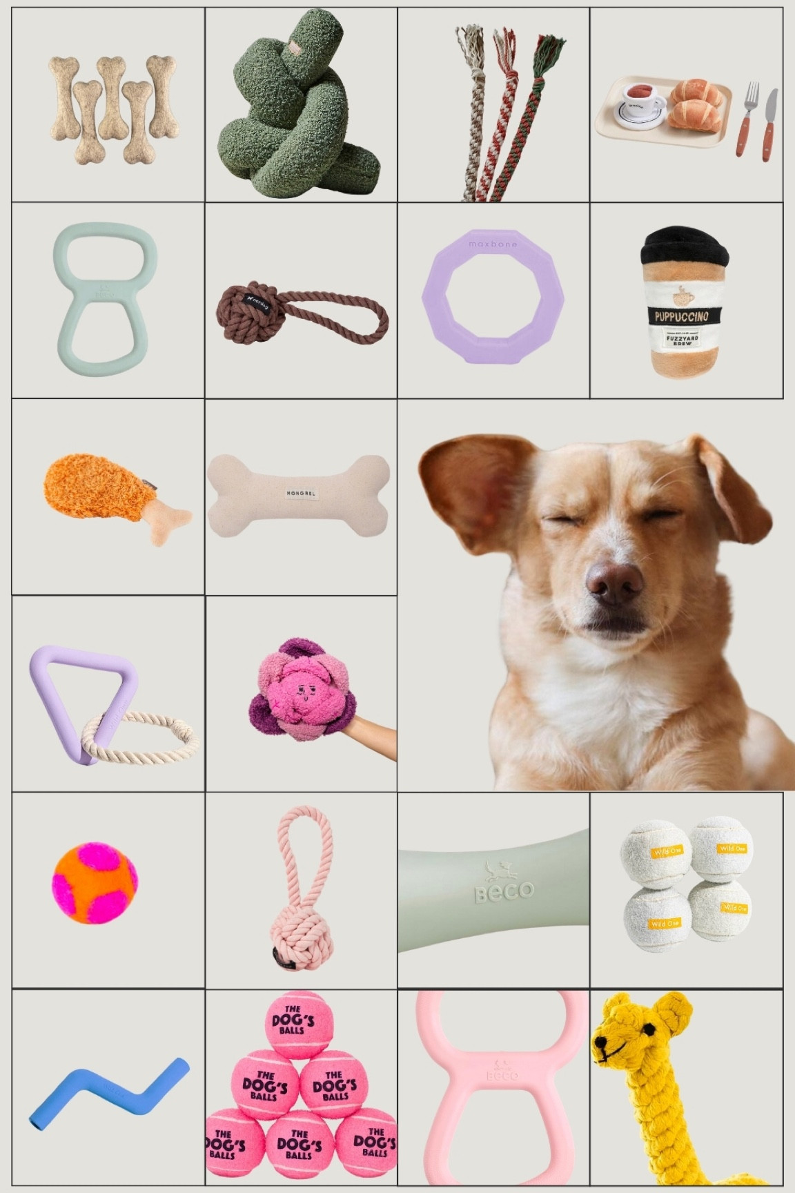 Aesthetic dog toys. Pastel coloured, neutral and natural dog toys. Pretty dog toys. Stylish pet toys.

#LTKeurope #LTKhome