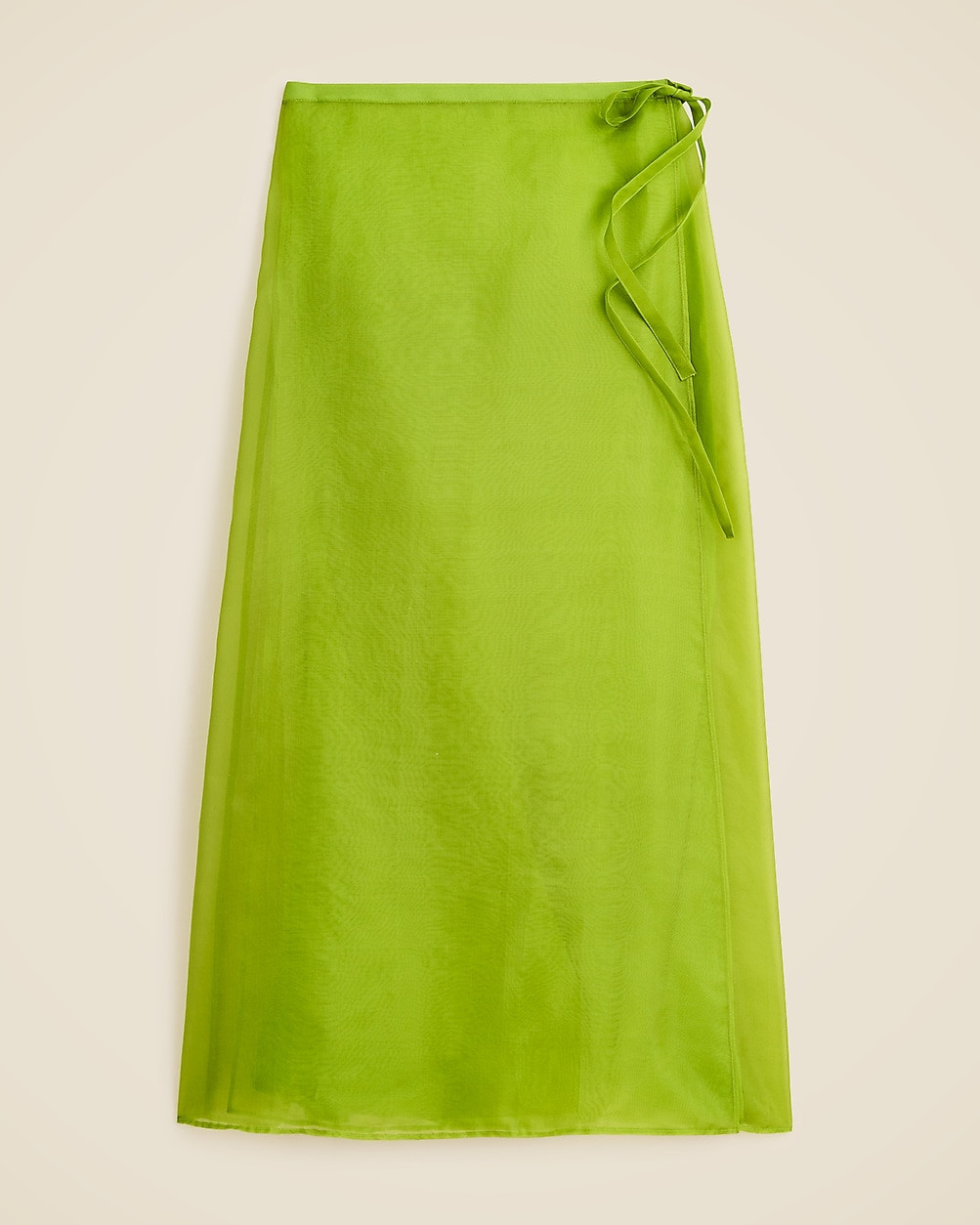 Collection wrap skirt in silk organza | J. Crew US