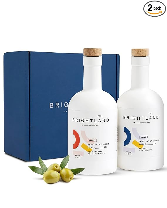 Brightland California Extra Virgin Olive Oils, The Duo – First Cold-Pressed Made with Early-Har... | Amazon (US)