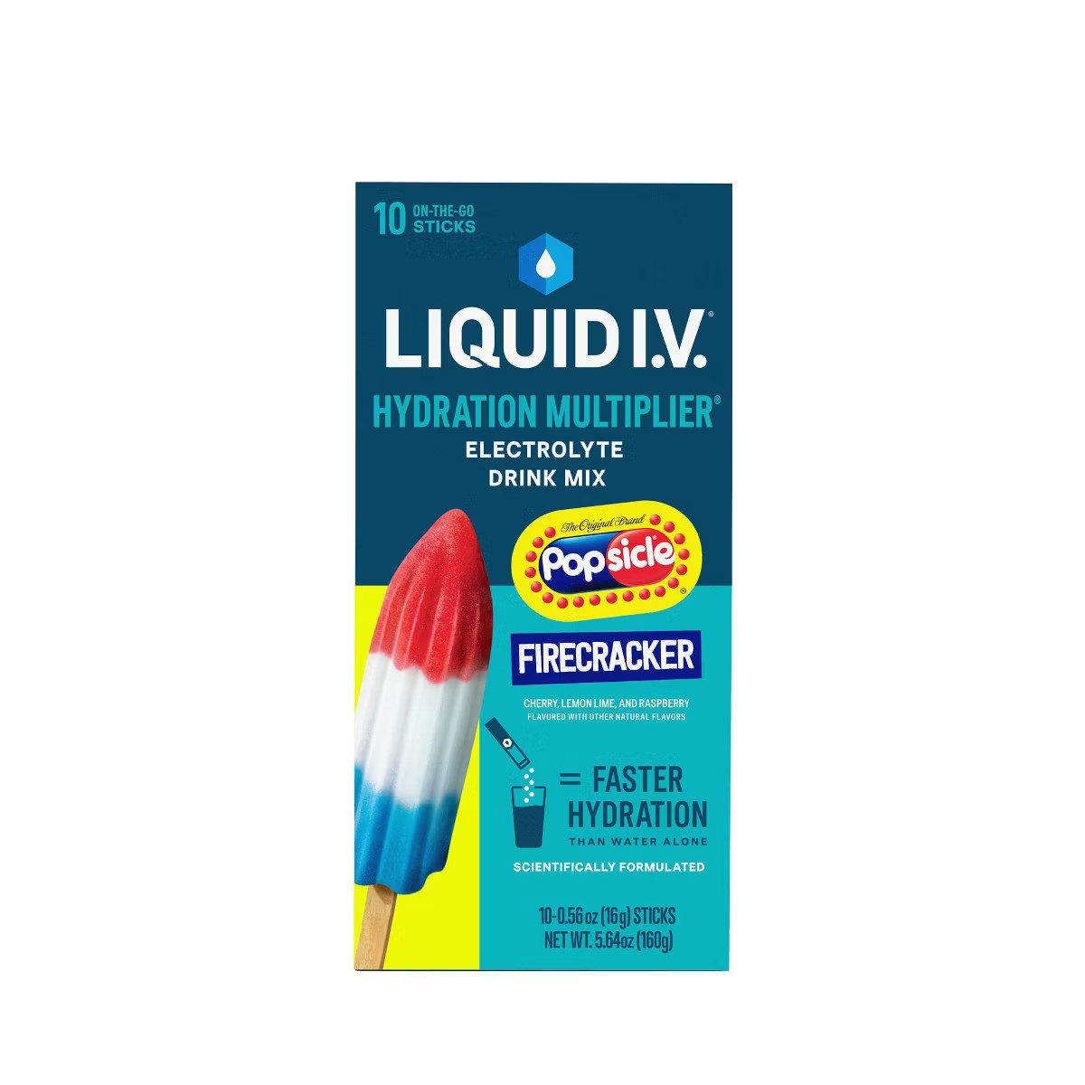 Liquid I.V. Hydration Multiplier Vegan Powder Electrolyte Supplements - Popsicle Firecracker - 0.... | Target