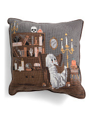 14x14 Needlepoint Book Lover Ghost Pillow | Throw Pillows | Marshalls | Marshalls