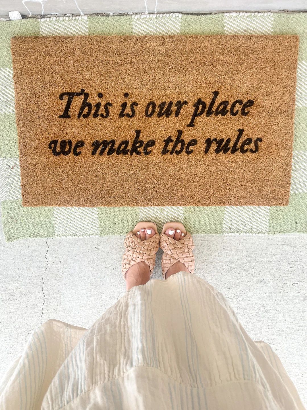 This is Our Place We Make the Rules Doormat Lover House - Etsy | Etsy (US)