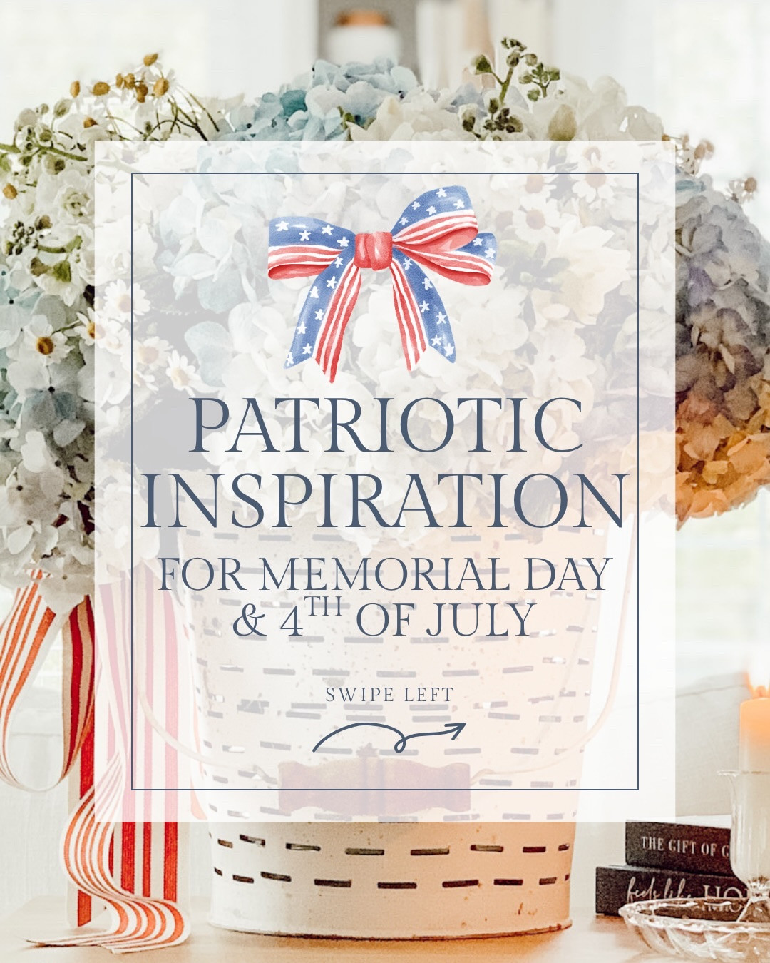 Memorial Day weekend is here, so I thought I’d share some views of our home throughout the years decked out with patriotic decorations. Now, some of you have told me that you don’t think you can add red, white, and blue to your home without it clashing with your everyday decor, but I’m here to tell you that you can! With just a few simple touches it’s totally possible to celebrate the season in a way that still feels authentic to you. Patriotic decor doesn’t have to be loud or over the top. It can be subtle and cozy.

Here are a few easy ways to add that classic Americana charm to your home...

-Tuck a small vintage flag into a vase with flowers.
-Create an arrangement with red, white, and blue flowers in a vintage container.
-Add a striped throw or gingham pillow to your couch or armchair.
-Place a bowl of cherries or strawberries on the kitchen counter.
-Tie a festive ribbon around a wreath or basket.
-Frame a small flag and place it on a shelf.
-Serve food in star shapes. Everything always tastes better when it’s in a fun shape.

Swipe through for some inspiration, and maybe you’ll feel inspired to give it a try this year too!

Comment LINK and I’ll DM you more red, white, and blue decor ideas that you can easily try in your own home.

#homedecor #patrioticdecor #cozyhome