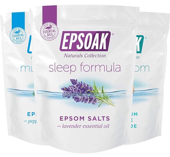 Ultimate Epsoak Epsom Salt Bath Soak Bundle (6 lbs. total) – Sleep Formula Bath Salt, Muscle So... | Amazon (US)
