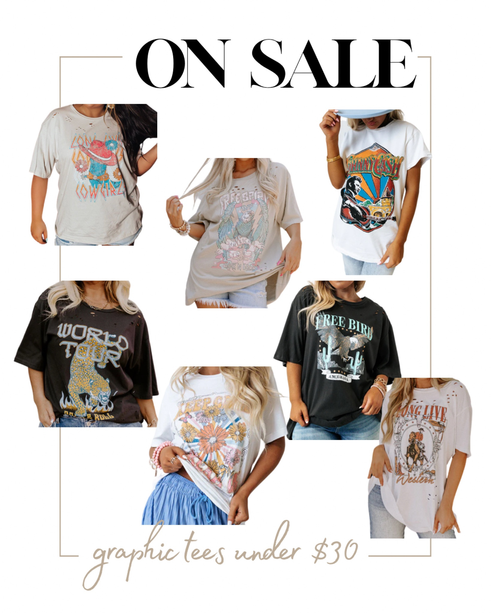 my favorite graphic tees are on sale!! I size up to an XL or a 1X for my tshirt dresses. 


graphic tees, western graphic tees, graphic tshirt, graphic tshirt dress, western outfits, western aesthetic, western fashion, cowgirl aesthetic, cowgirl boots outfit, country concert outfit, nashville outfit, nashville fashion, NFR inspo, NFR fashion, outfit inspo, western outfit inspo

#LTKsalealert #LTKstyletip #LTKFind