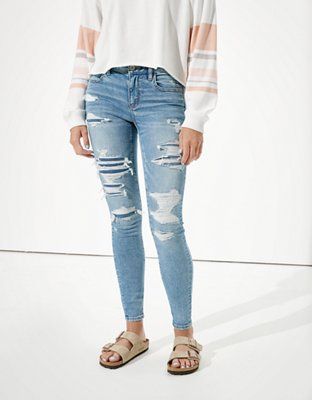AE Ne(x)t Level Patched Jegging | American Eagle Outfitters (US & CA)