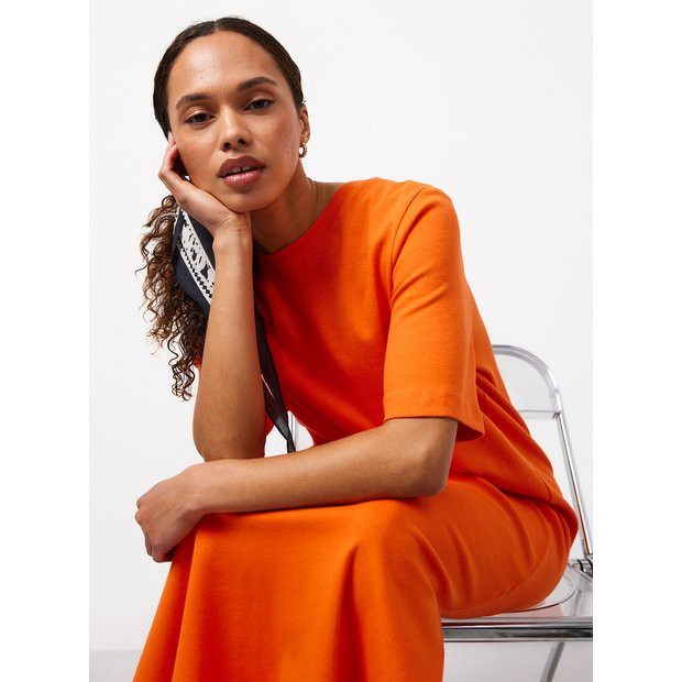 Orange Maxi T-Shirt Dress 14 | Tu Clothing