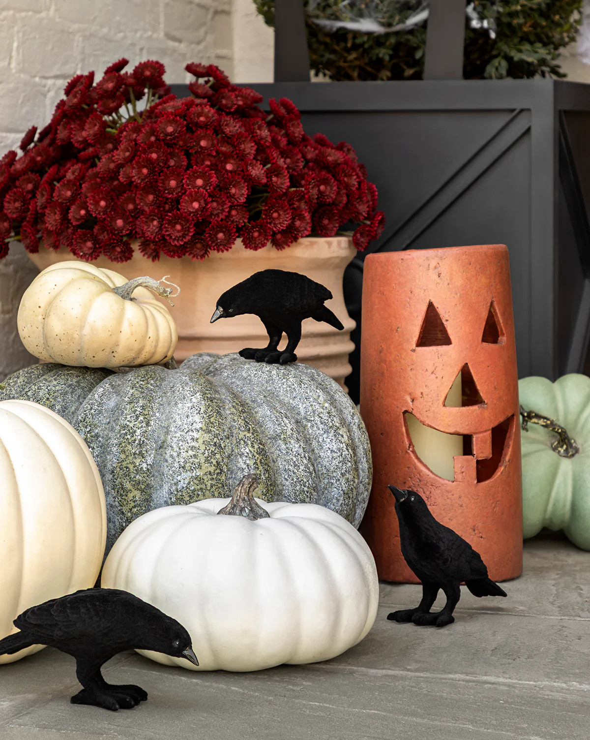 Terracotta Jack-O Lantern Hurricane | McGee & Co. (US)