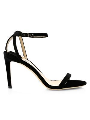 Minny Ankle-Strap Suede Sandals | Saks Fifth Avenue