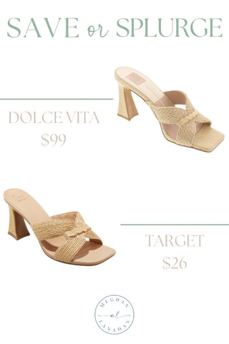 Save or splurge! Dolce vita heels and target heels! 

#LTKfindsunder100 #LTKshoecrush #LTKxTarget