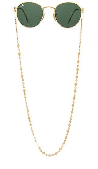 Aces Sunglass Chain in Metallic Gold | Revolve Clothing (Global)