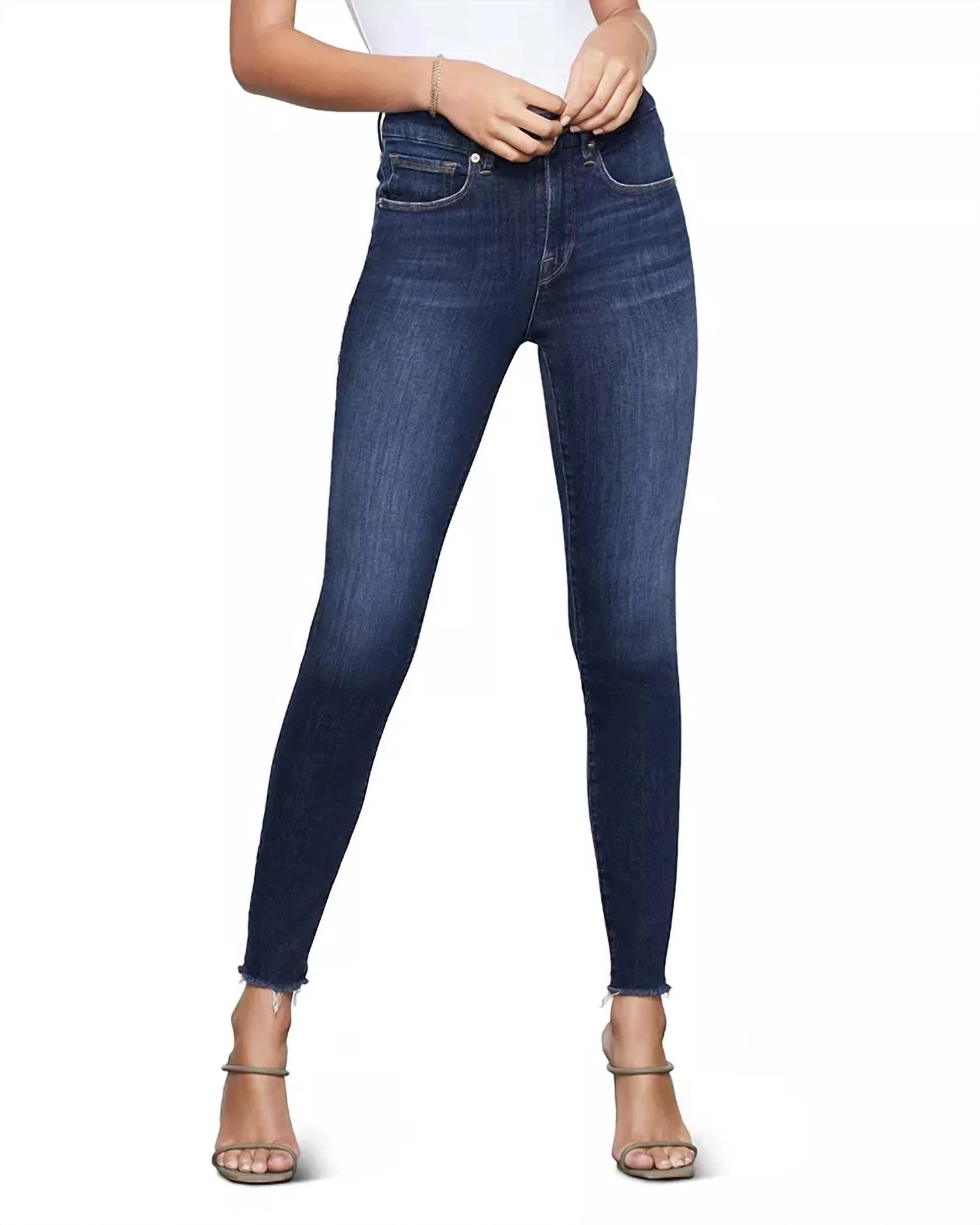 Women's Legs Raw Edge Jean In Blue | Shop Simon