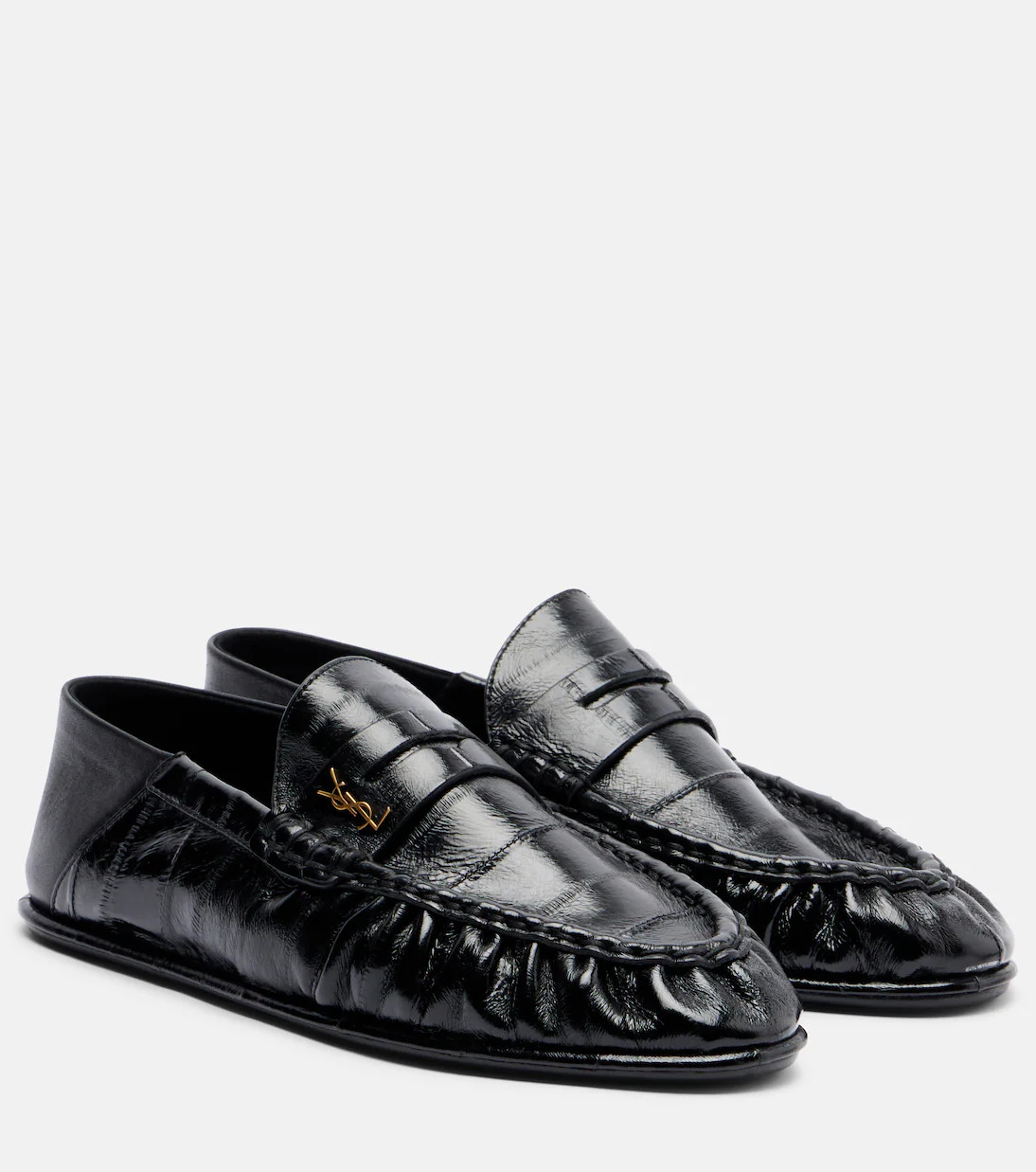 Patent leather penny loafers | Mytheresa (UK)