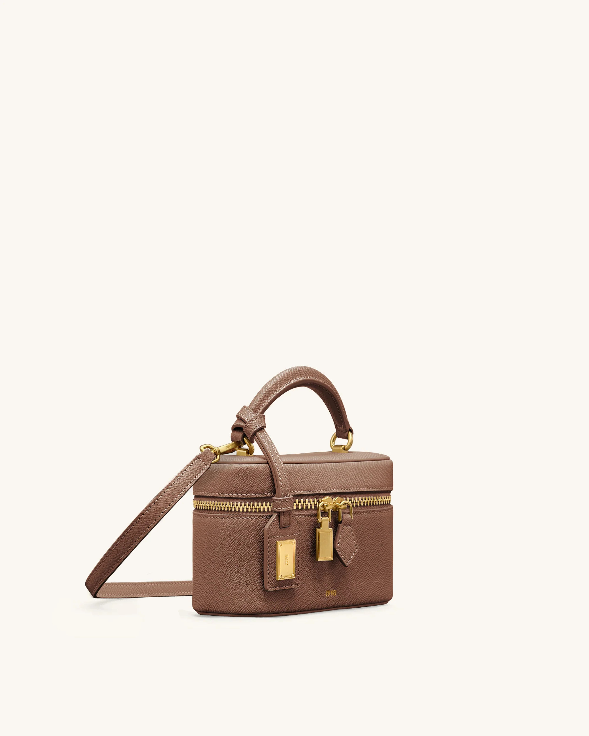 Cleo Box Shape Top Handle Bag - Brown | JW PEI US